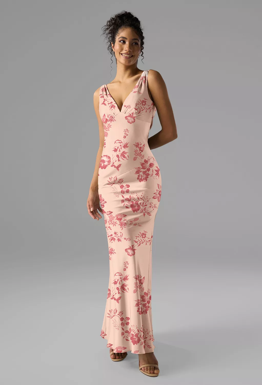 AW Rachael Pink Cherry Blossom  Fall Wedding Guest Dresses
